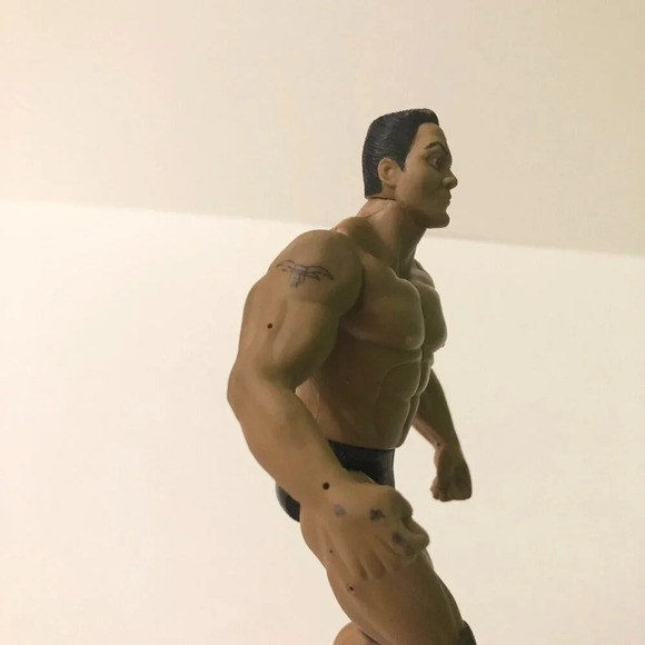 Vintage 1996 The Rock WWF Wrestling Action Figure Dwayne Johnson Jakks Loose - Picture 7 of 16